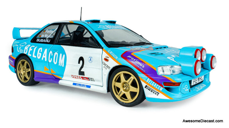1996 Subaru Impreza S5 WRC #2 1998 Belgium Ypres Westhoek Rally 1:18 Diecast Model Car by Solido