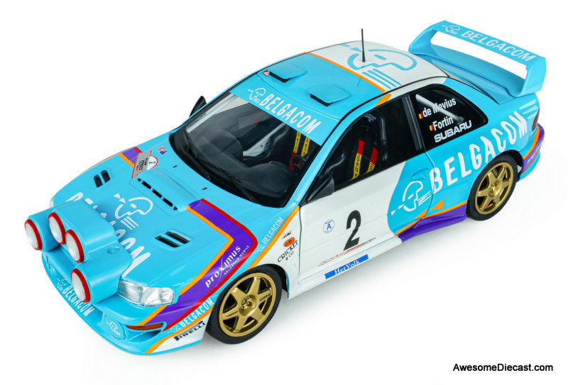 1996 Subaru Impreza S5 WRC #2 1998 Belgium Ypres Westhoek Rally 1:18 Diecast Model Car by Solido