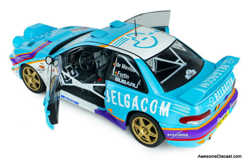 1996 Subaru Impreza S5 WRC #2 1998 Belgium Ypres Westhoek Rally 1:18 Diecast Model Car by Solido
