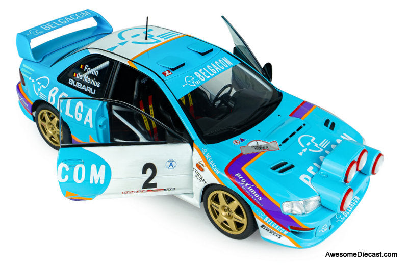 1996 Subaru Impreza S5 WRC #2 1998 Belgium Ypres Westhoek Rally 1:18 Diecast Model Car by Solido