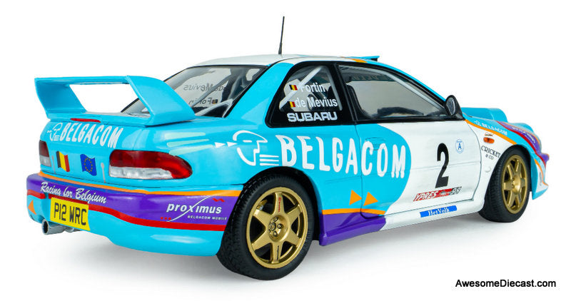 1996 Subaru Impreza S5 WRC #2 1998 Belgium Ypres Westhoek Rally 1:18 Diecast Model Car by Solido
