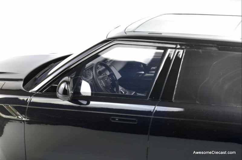 2024 Range Rover Sport SV Edition Two, Ligurian Black 1:12 Resin Cast Model Car by GT Spirit