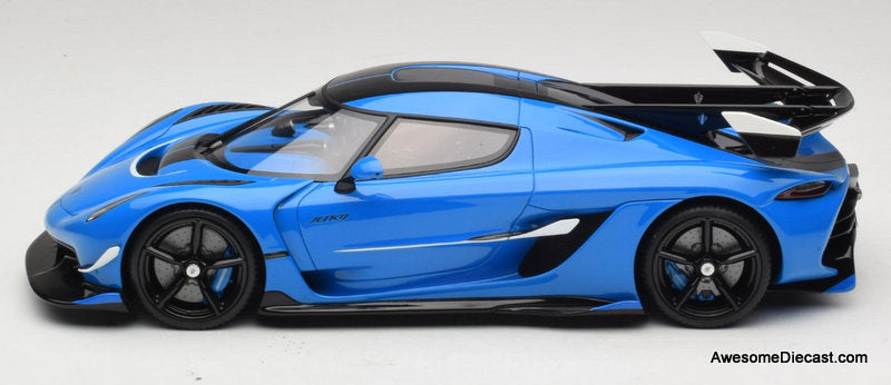 2025 Koenigsegg Jesko, Blue 1:18 Resin Cast Model Car by GT Spirit