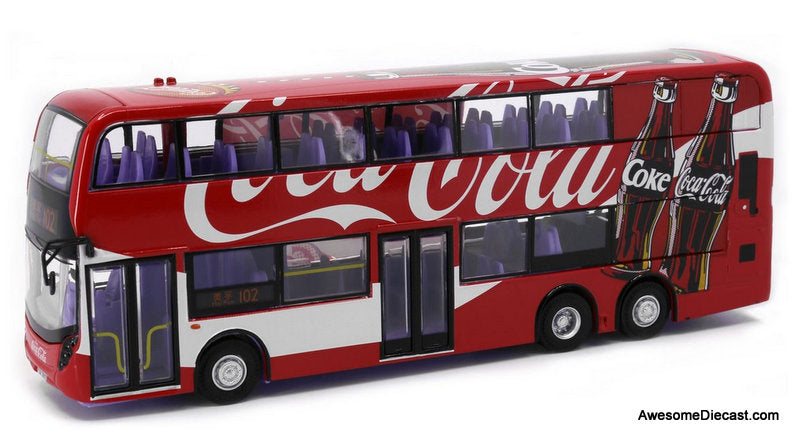 Alexander Dennis Enviro500 MMC Facelift (E500 MMC FL) Coca Cola Livery 1:64 Diecast Model Bus by Tiny