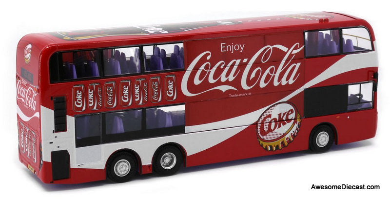 Alexander Dennis Enviro500 MMC Facelift (E500 MMC FL) Coca Cola Livery 1:64 Diecast Model Bus by Tiny