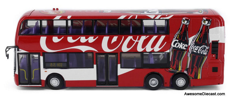 Alexander Dennis Enviro500 MMC Facelift (E500 MMC FL) Coca Cola Livery 1:64 Diecast Model Bus by Tiny
