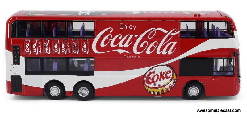 Alexander Dennis Enviro500 MMC Facelift (E500 MMC FL) Coca Cola Livery 1:64 Diecast Model Bus by Tiny