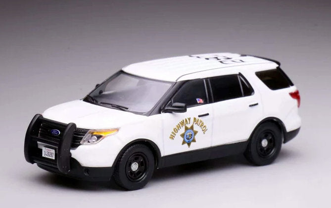2013 Ford Police Interceptor Utility: California Highway Patrol Polar Bear 1:64 Diecast Model Car by 596 Model