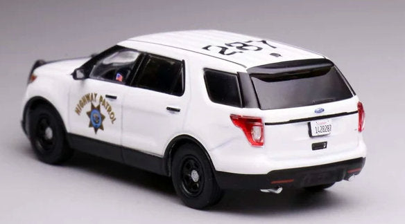 2013 Ford Police Interceptor Utility: California Highway Patrol Polar Bear 1:64 Diecast Model Car by 596 Model