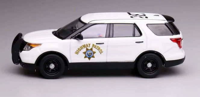 2013 Ford Police Interceptor Utility: California Highway Patrol Polar Bear 1:64 Diecast Model Car by 596 Model