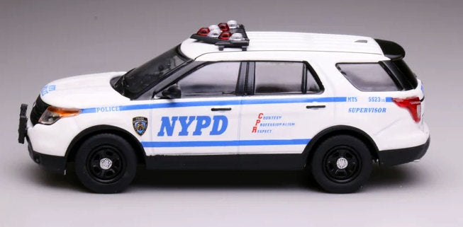 2013 Ford Explorer SUV New York Police NYPD 1:64 Diecast Model Car by 596 Model