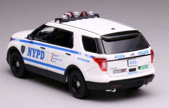 2013 Ford Explorer SUV New York Police NYPD 1:64 Diecast Model Car by 596 Model
