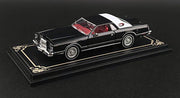 1979 Lincoln Continental Lowrider, Black 1:64 Diecast Model Car by Fineworks64