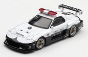 Mazda RX-7 LB-Super Silhouette Police Car 1:64 Diecast Model Car by Mini GT