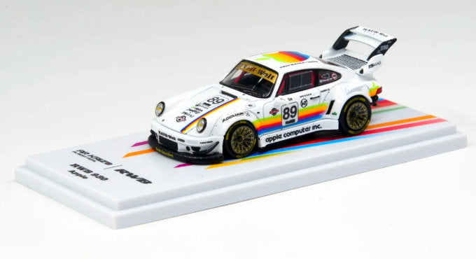 Porsche 930 RWB #89, Apple Livery 1:64 Diecast Model Car by Almost Real