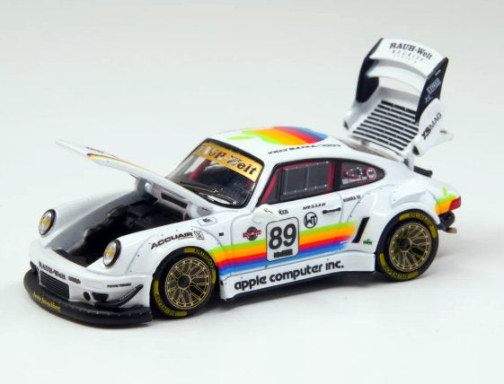 Porsche 930 RWB #89, Apple Livery 1:64 Diecast Model Car by Almost Real