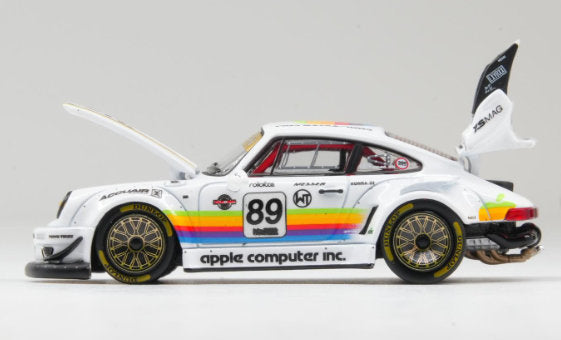 Porsche 930 RWB #89, Apple Livery 1:64 Diecast Model Car by Almost Real
