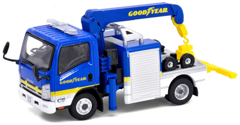 Isuzu N Series Tow Truck: Good Year 1:64 Diecast Model Truck by Tiny