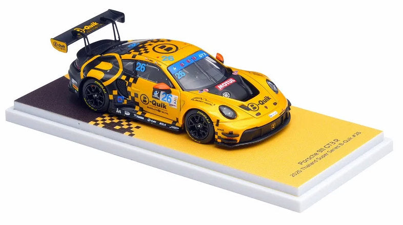 Porsche 911 GT3 R 2025 Thailand B-Quik Absolute Racing #26 1:64 Diecast Model Car by Almost Real