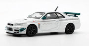 Nissan Skyline GT-R (R34) V-SPEC N1 Tuned by MINE'S, White 1:64 Diecast Model Car by Inno64