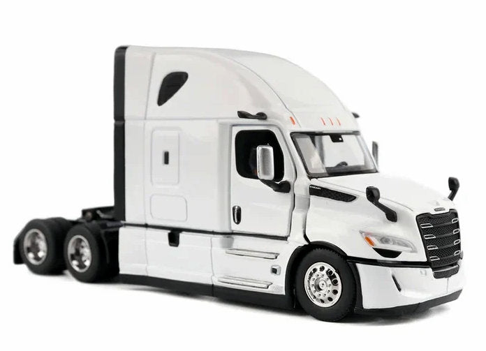 2025 Freightliner Cascadia Gen-5 Sleeper Tractor, Winter White 1:64 Diecast Model Truck by Diecast Masters