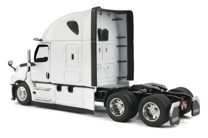 2025 Freightliner Cascadia Gen-5 Sleeper Tractor, Winter White 1:64 Diecast Model Truck by Diecast Masters