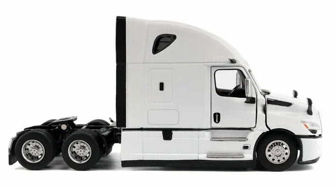2025 Freightliner Cascadia Gen-5 Sleeper Tractor, Winter White 1:64 Diecast Model Truck by Diecast Masters