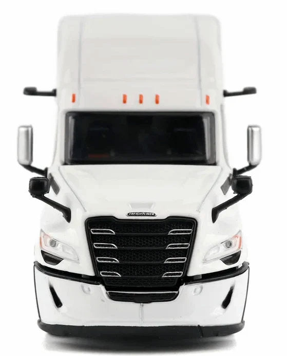 2025 Freightliner Cascadia Gen-5 Sleeper Tractor, Winter White 1:64 Diecast Model Truck by Diecast Masters