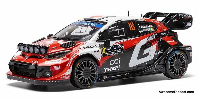 Toyota GR Yaris Rally1 #18, Rally Monte Carlo 2026 1:43 Diecast Model Car by IXO