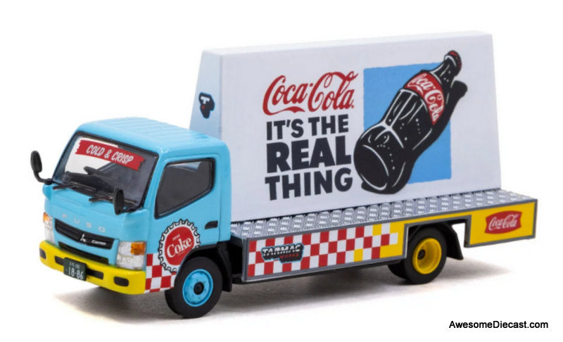 Mitsubishi Fuso Canter, Coca-Cola Advertisement Truck 1:64 Diecast Model Truck by Tarmac Works