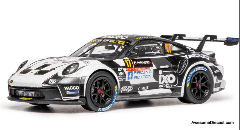 2025 Porsche 992 Rally GT #17  Rally De Wallonie 1:43 Diecast Model Car by IXO