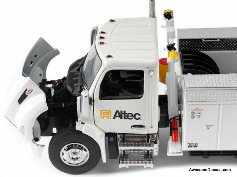 Peterbilt Model 536 w/Altec AA55 Aerial Service Body, White 1:32 Diecast Model Truck by Diecast Masters