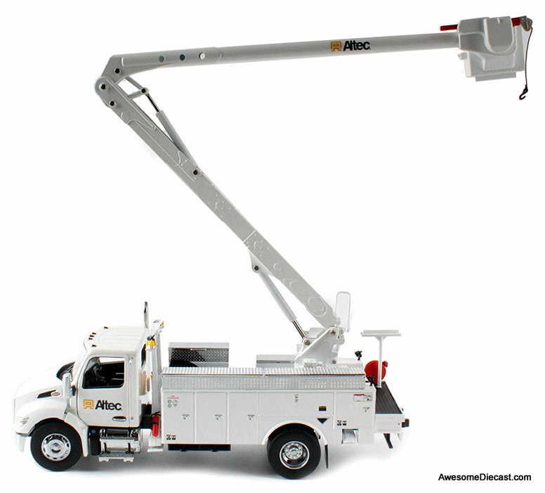 Peterbilt Model 536 w/Altec AA55 Aerial Service Body, White 1:32 Diecast Model Truck by Diecast Masters