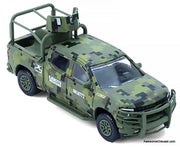 2021 Chevrolet Silverado LT Trail Boss Z71 Truck "Mexican Military" Green Digital Camouflage 1:64 Diecast Model Car by Greenlight