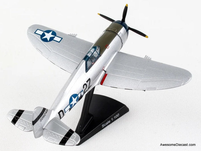 P-47 Thunderbolt "Kansas Tornado II" 1:100 Diecast Model Plane by Postage Stamp