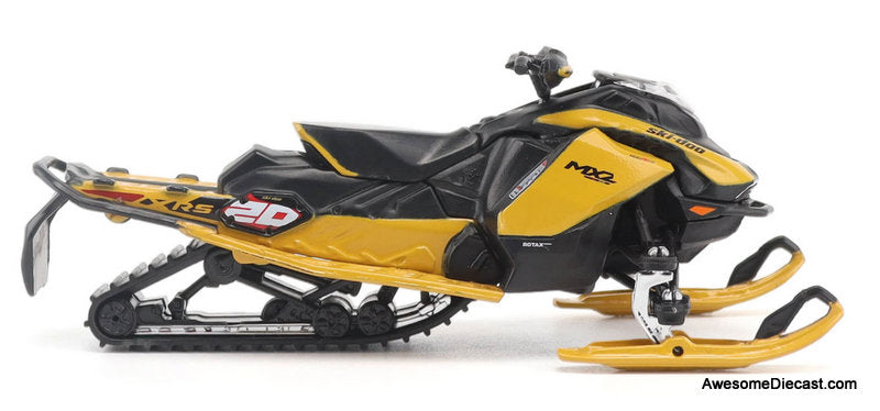 Ski-Doo MXZ XRS 20th Anniversary Edition, Yellow/Black 1:32 Diecast Model Vehicle by Diecast Masters