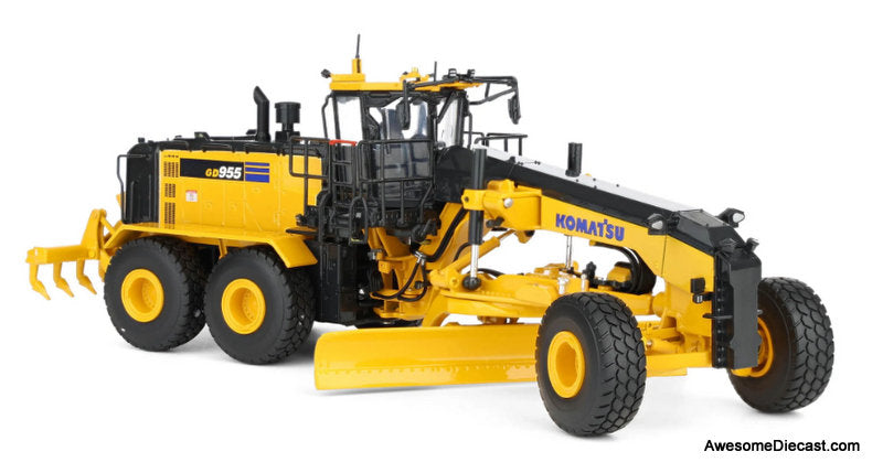 Komatsu GD955-7 Motor Grader w/Ripper 1:50 Diecast Model Vehicle by First Gear