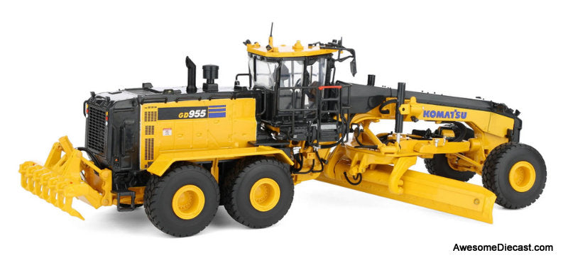 Komatsu GD955-7 Motor Grader w/Ripper 1:50 Diecast Model Vehicle by First Gear