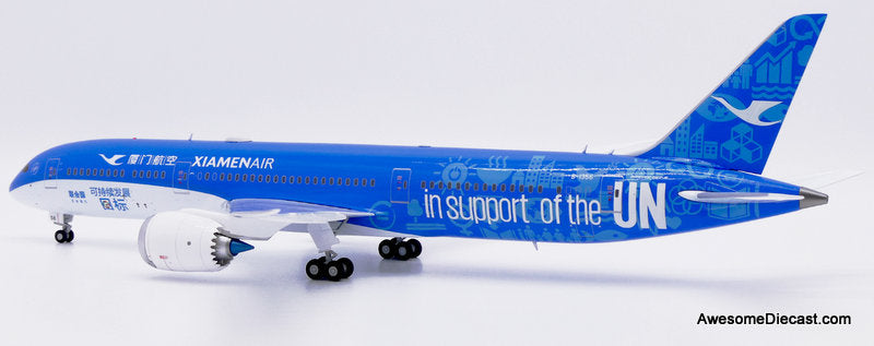 Boeing 787-9 Xiamen Airlines (Reg #B-1356) "In Support Of The UN" 1:200 Diecast Model Plane by JC Wings