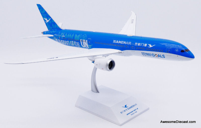 Boeing 787-9 Xiamen Airlines (Reg #B-1356) "In Support Of The UN" 1:200 Diecast Model Plane by JC Wings