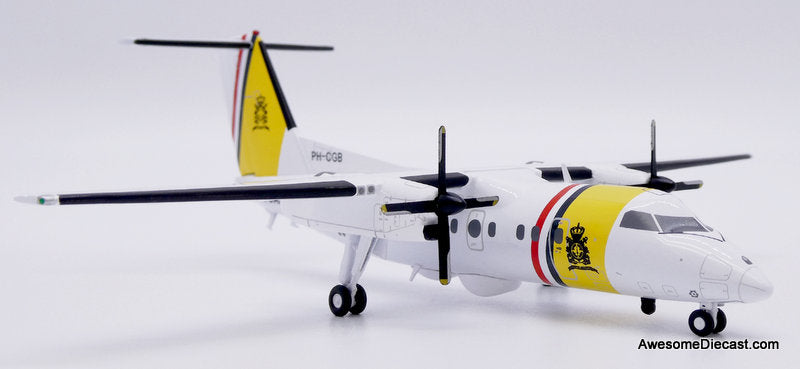 De Havilland Canada Dash 8-Q100 (Reg #PH-CGB) Netherlands Coastguard 1:200 Diecast Model Plane by JC Wings