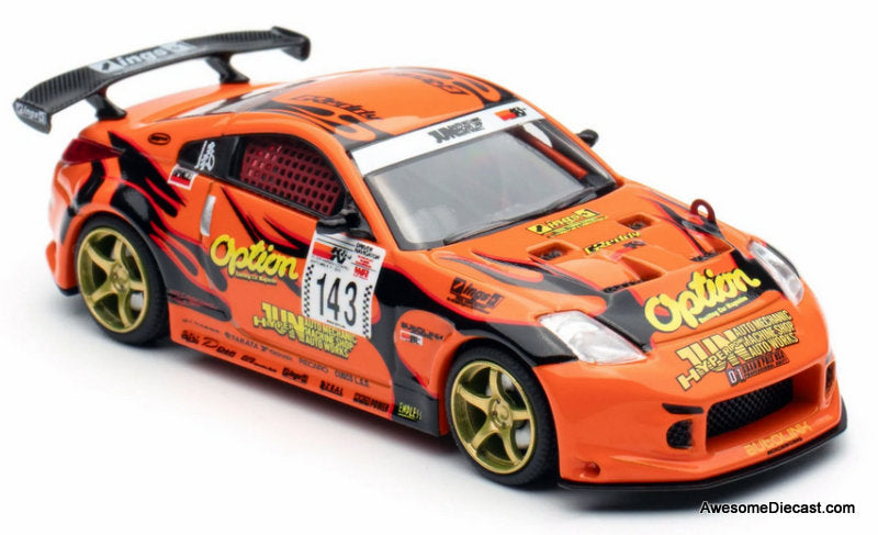 Nissan Fairlady, Orange Z "Option Stream Z' 1:64 Diecast Model Car by MotorHelix