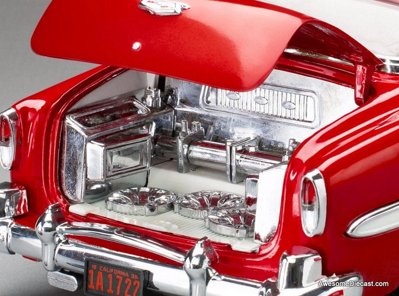 1954 Chevrolet Bel Air Lowrider, Red/White 1:18 Diecast Model Car by Sun Star
