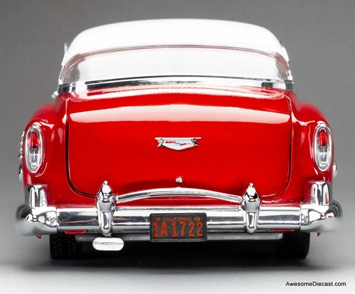 1954 Chevrolet Bel Air Lowrider, Red/White 1:18 Diecast Model Car by Sun Star