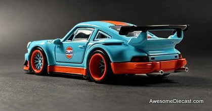 Porsche 930 RWB, Gulf Livery 1:64 Diecast Model Car by FG Model