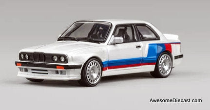 Pandem BMW M3 E30, White 1:64 Diecast Model Car by CM Model
