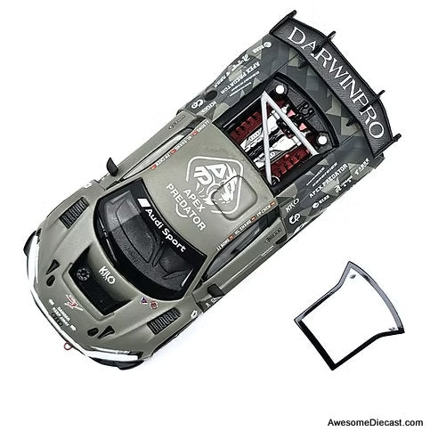 Darwin Pro Audi R8 LMS GT3 EVO 2, Green 1:64 Diecast Model Car by