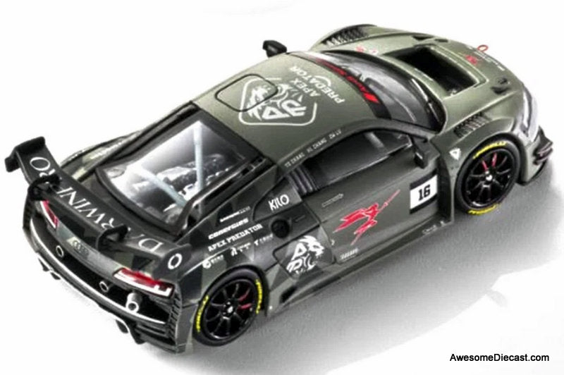Darwin Pro Audi R8 LMS GT3 EVO 2, Green 1:64 Diecast Model Car by Kilo Works