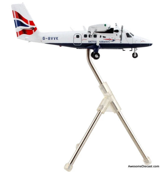 De Havilland DHC-6-300 British Airways Express/Loganair (Reg #G-BVVK) 1:200 Diecast Model Plane by Gemini 200