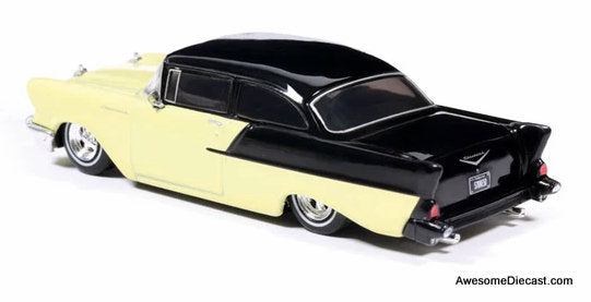 1957 Chevrolet One-Fifty Lowered, Colonial Cream/Onyx Black 1:64 Diecast Model Car by IXO
